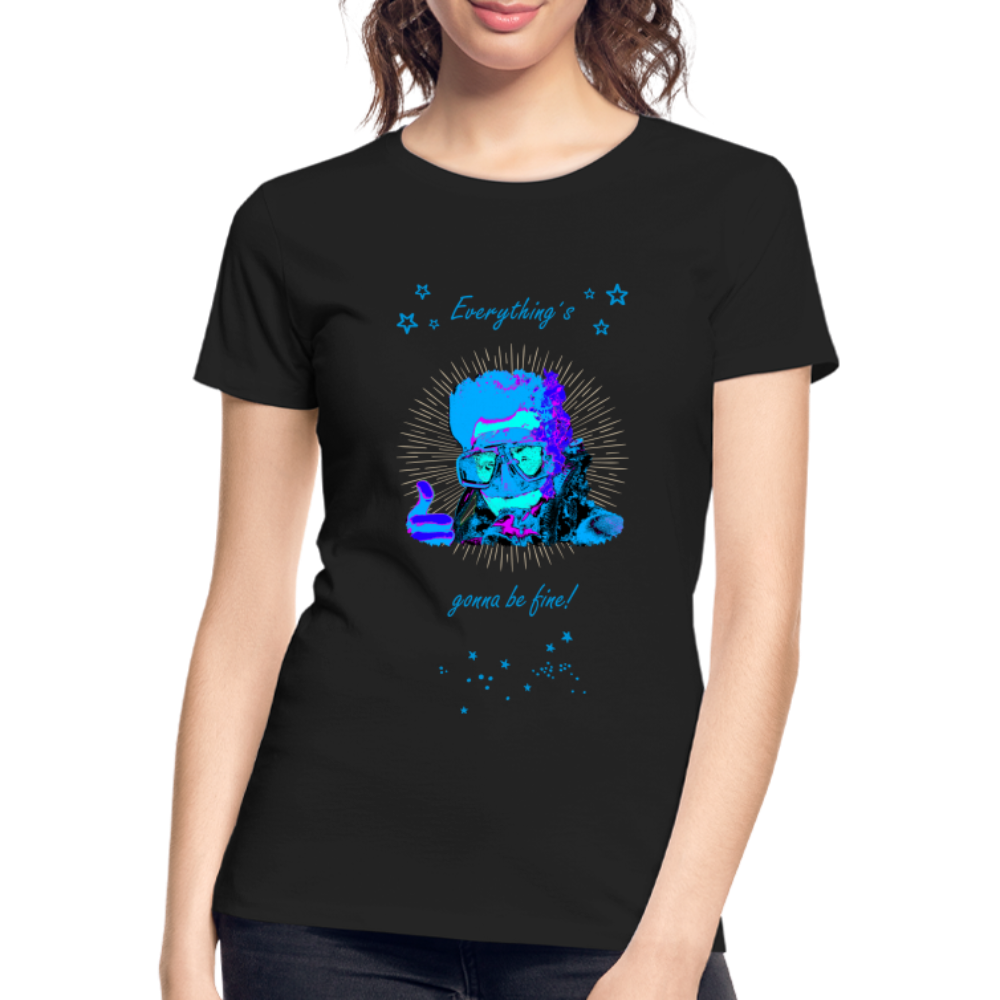 Taijn Torijn - "Diver´s Ok - Everything´s gonna be fine" - Frauen BIO T-Shirt - Schwarz - Schwarz