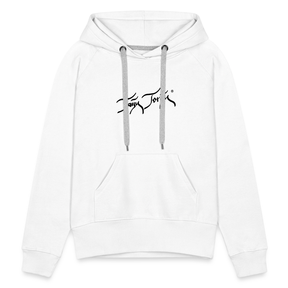11.09.23 Taijn Torijn - "2 Surfing Girls - O´ahu Hawaii" - DAMEN Premium Hoodie - Weiß