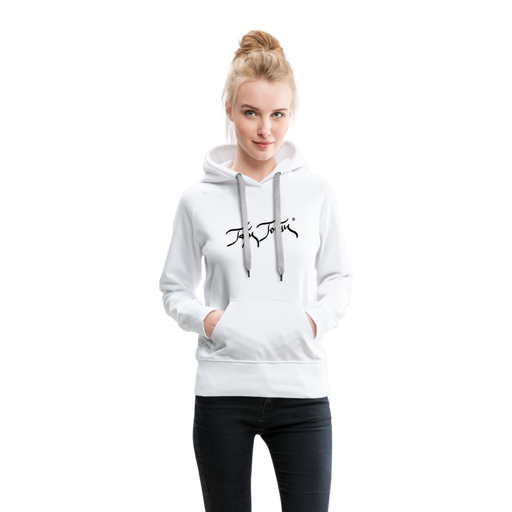 11.09.23 Taijn Torijn - "2 Surfing Girls - O´ahu Hawaii" - DAMEN Premium Hoodie - Weiß