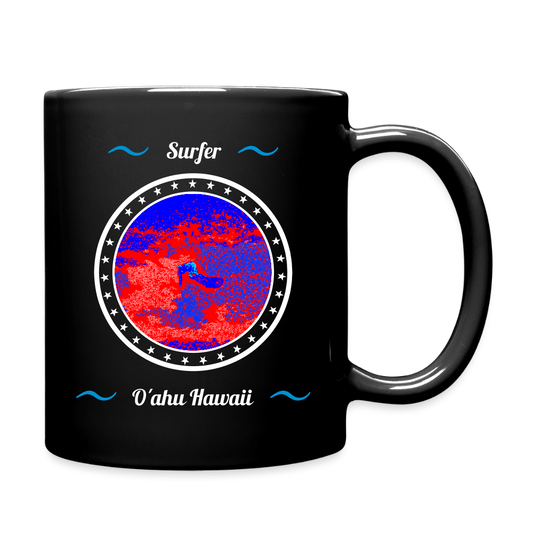 "Surfing North Shore - Hawaii" - Kaffeebecher - Schwarz