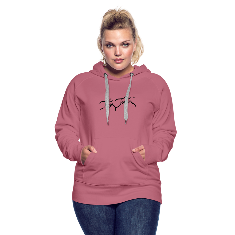 11.09.23 Taijn Torijn - "2 Surfing Girls - O´ahu Hawaii" - DAMEN Premium Hoodie - Malve