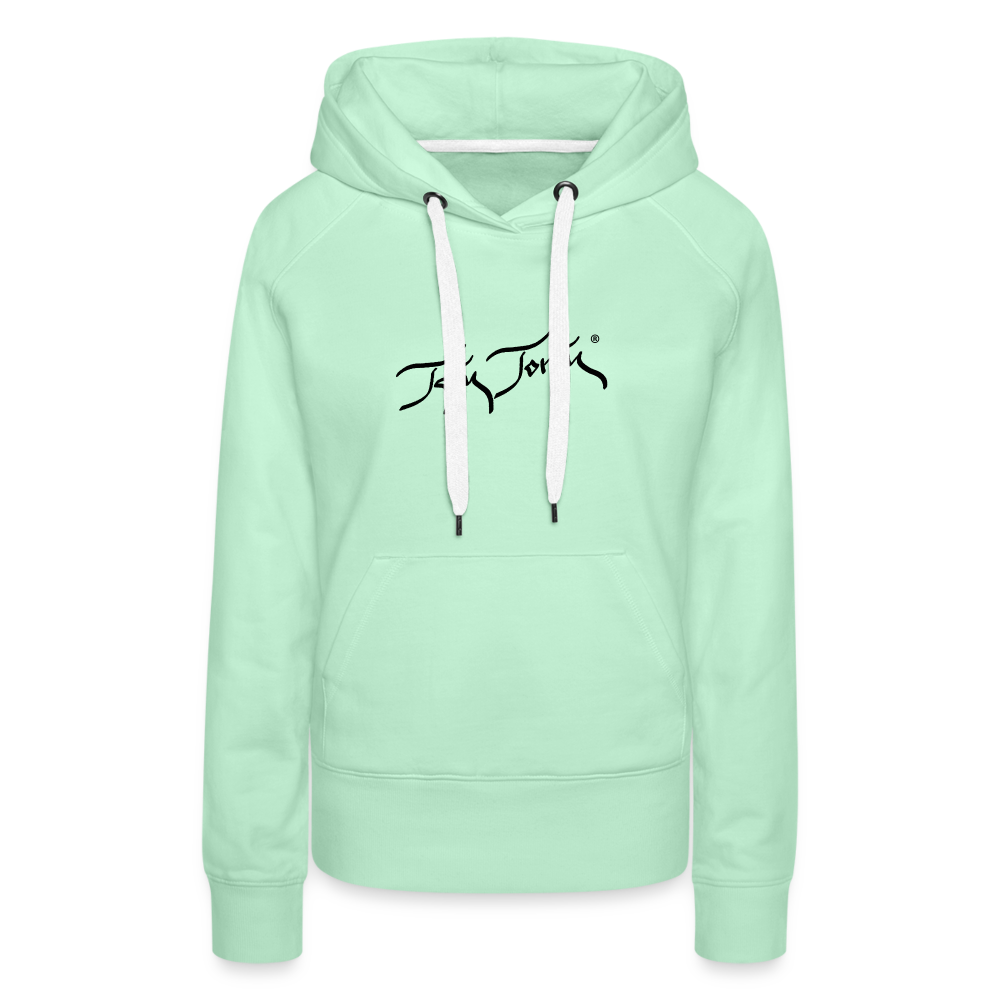11.09.23 Taijn Torijn - "2 Surfing Girls - O´ahu Hawaii" - DAMEN Premium Hoodie - helles Mintgrün