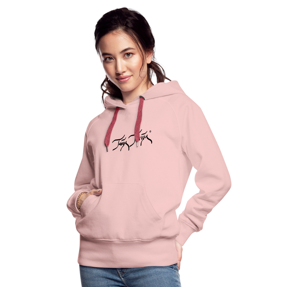 11.09.23 Taijn Torijn - "2 Surfing Girls - O´ahu Hawaii" - DAMEN Premium Hoodie - Kristallrosa
