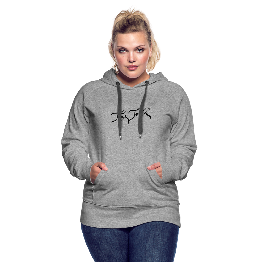11.09.23 Taijn Torijn - "2 Surfing Girls - O´ahu Hawaii" - DAMEN Premium Hoodie - Grau meliert