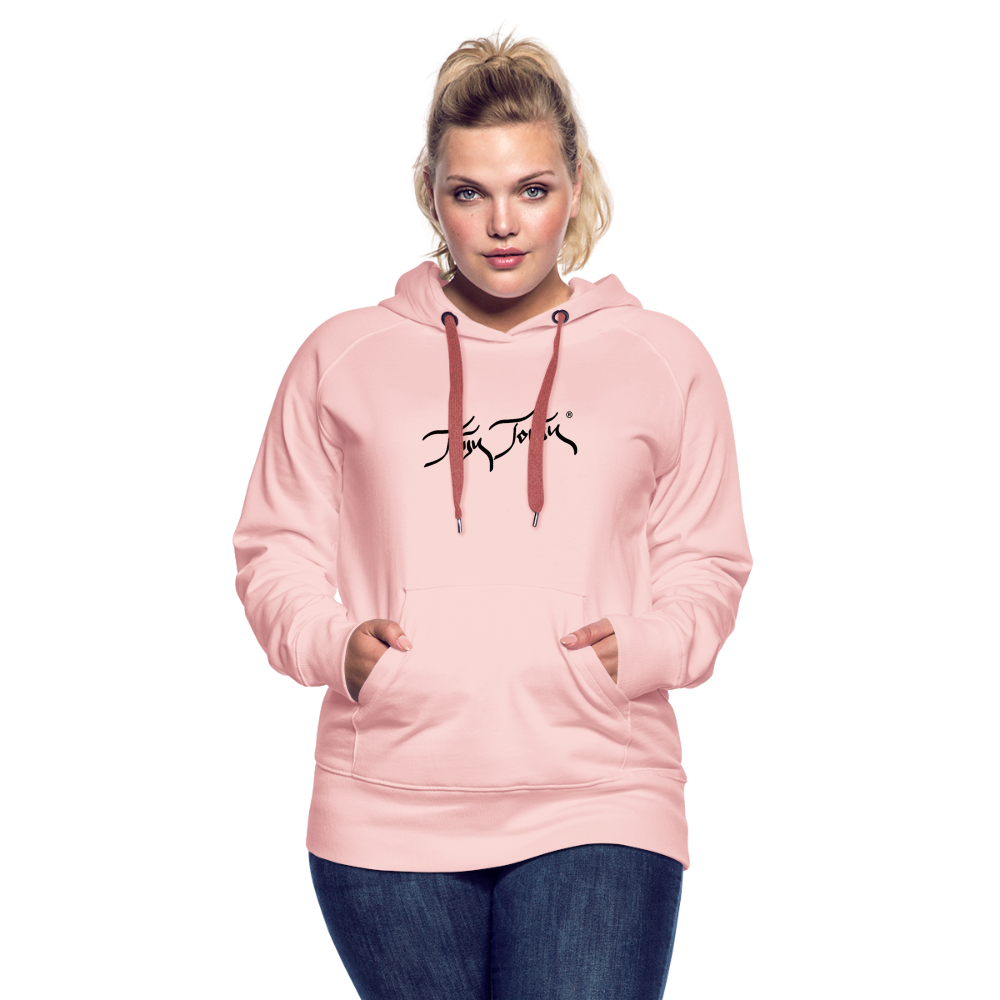 11.09.23 Taijn Torijn - "2 Surfing Girls - O´ahu Hawaii" - DAMEN Premium Hoodie - Kristallrosa