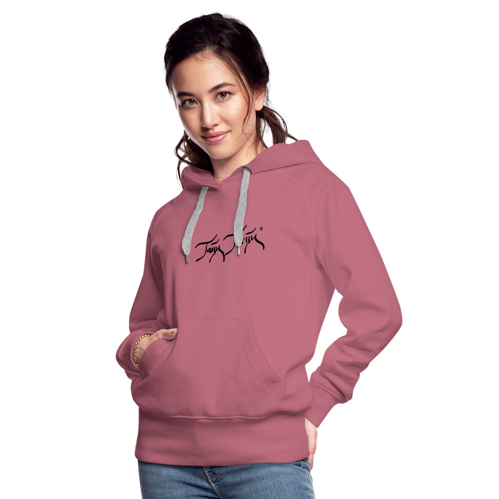 11.09.23 Taijn Torijn - "2 Surfing Girls - O´ahu Hawaii" - DAMEN Premium Hoodie - Malve