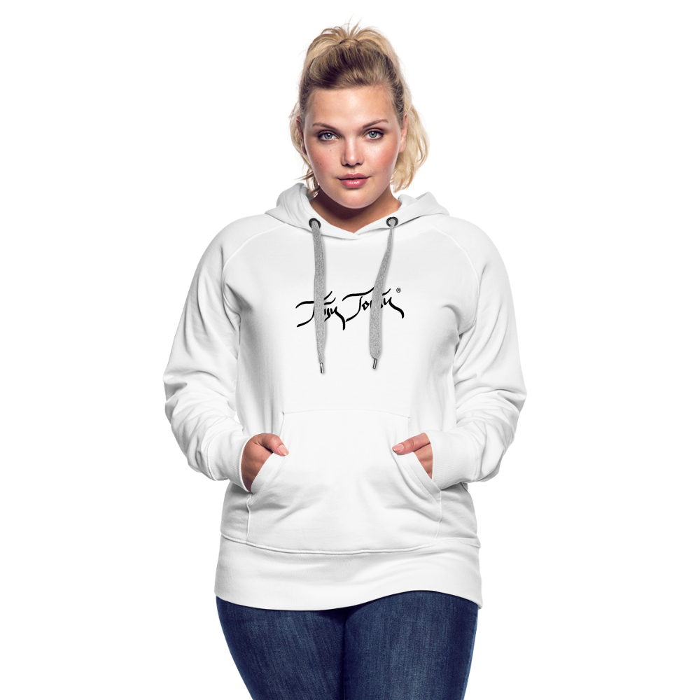 11.09.23 Taijn Torijn - "2 Surfing Girls - O´ahu Hawaii" - DAMEN Premium Hoodie - Weiß