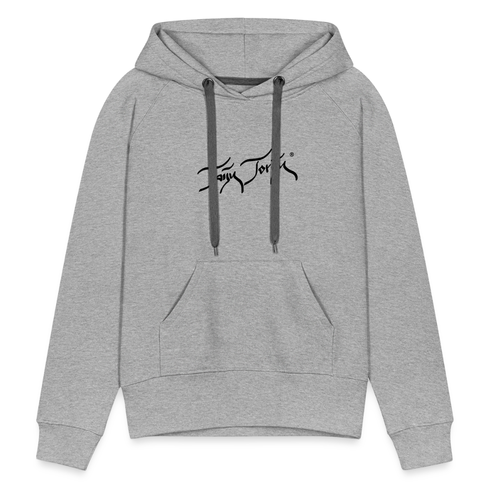 11.09.23 Taijn Torijn - "2 Surfing Girls - O´ahu Hawaii" - DAMEN Premium Hoodie - Grau meliert