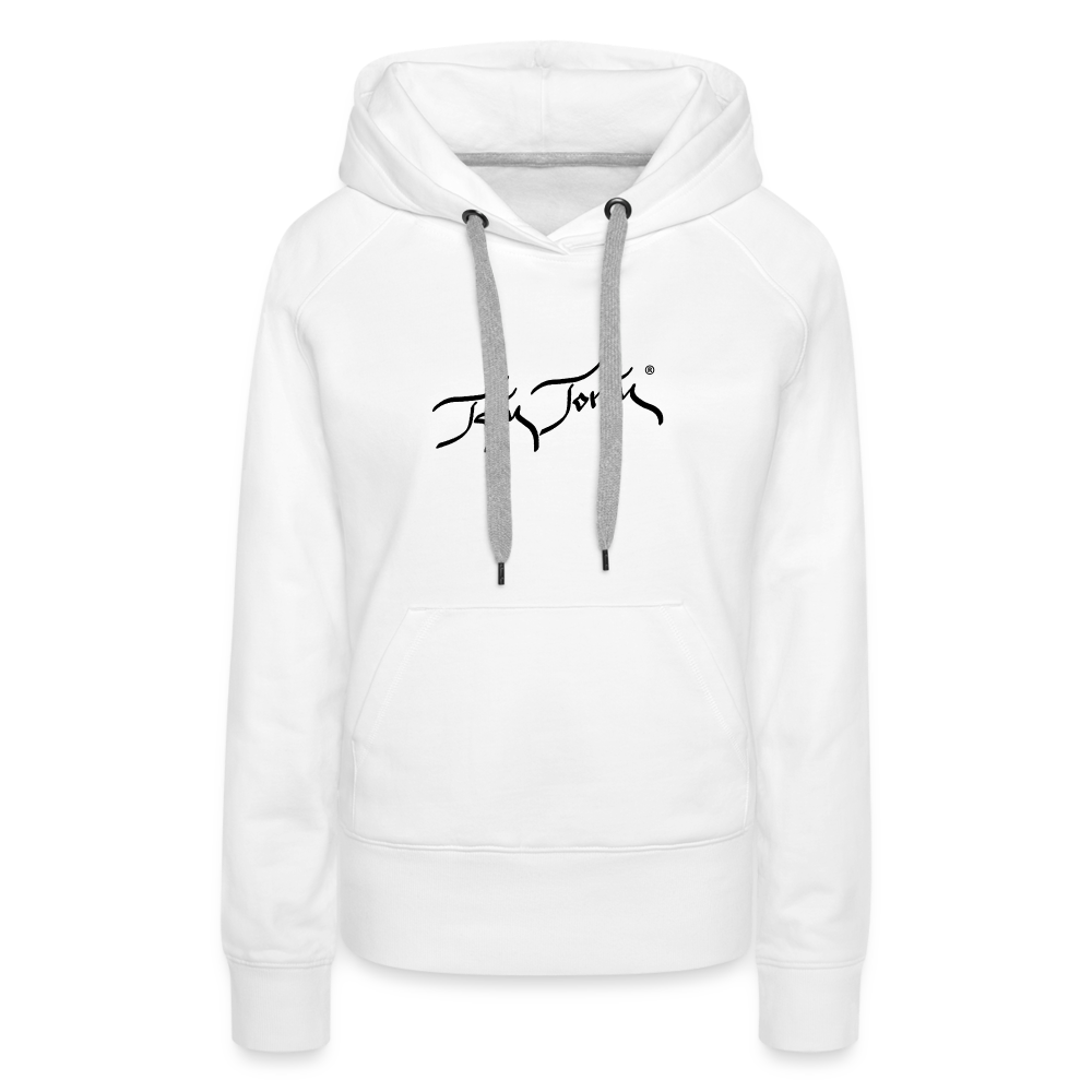 11.09.23 Taijn Torijn - "2 Surfing Girls - O´ahu Hawaii" - DAMEN Premium Hoodie - Weiß