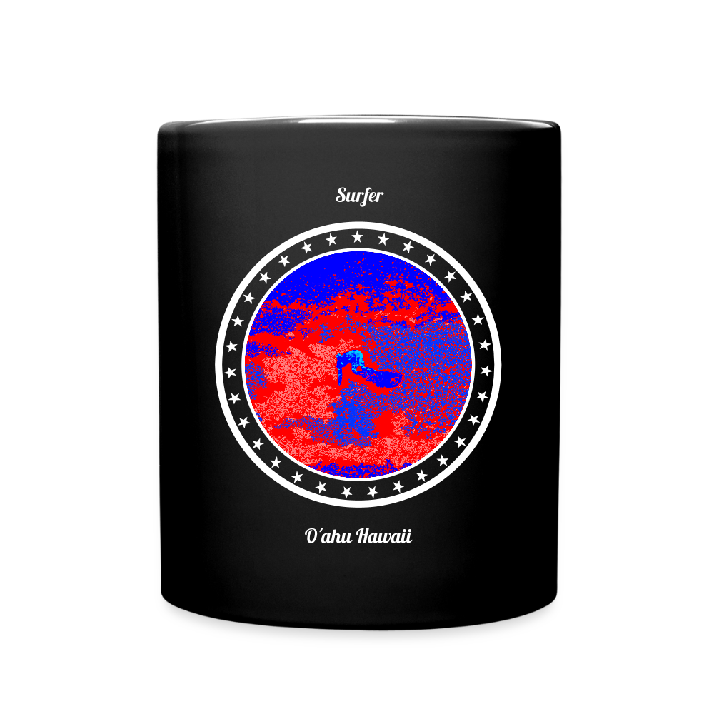 Surfer - O´ahu Hawaii - Kaffeebecher schwarz - Schwarz