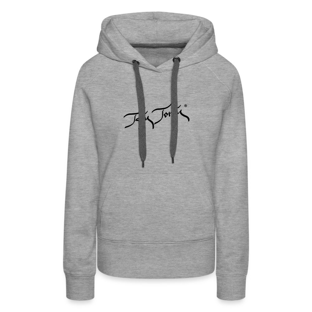 11.09.23 Taijn Torijn - "2 Surfing Girls - O´ahu Hawaii" - DAMEN Premium Hoodie - Grau meliert