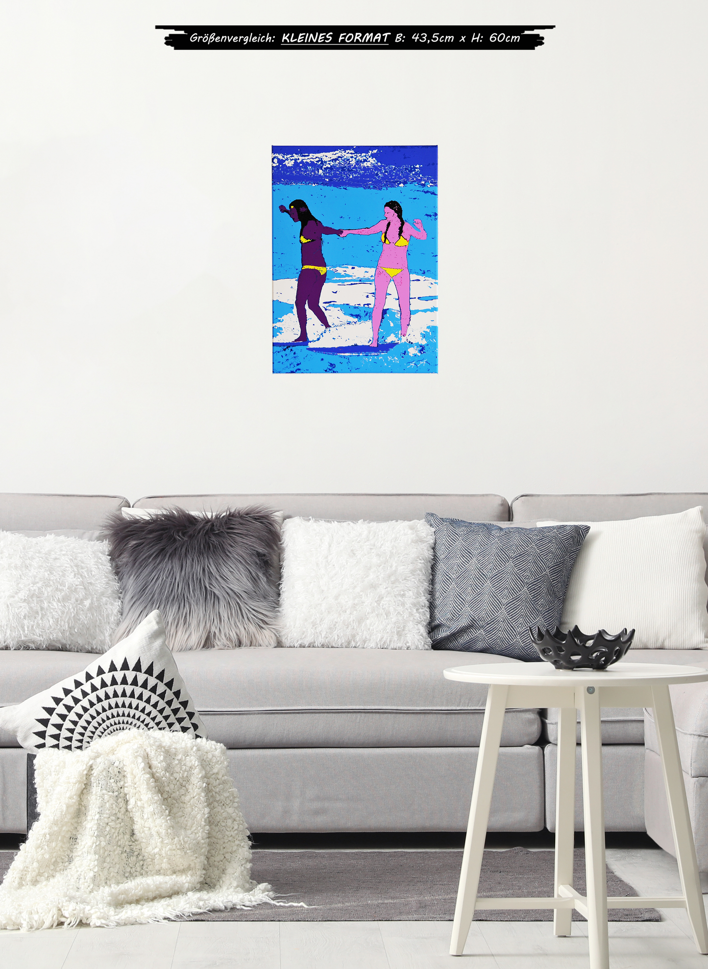 "2 Surfing Girls - O'ahu" - - - OPEN EDITION - - - Canvas