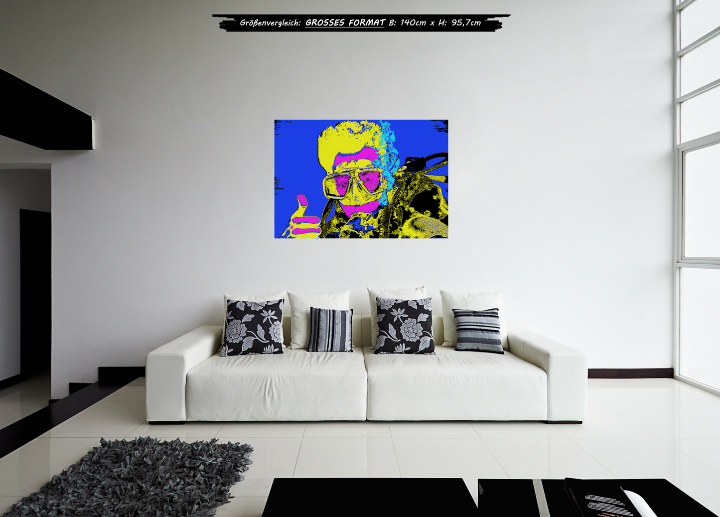 "Diver's OK - Bora Bora" - - - OPEN EDITION - - - Canvas