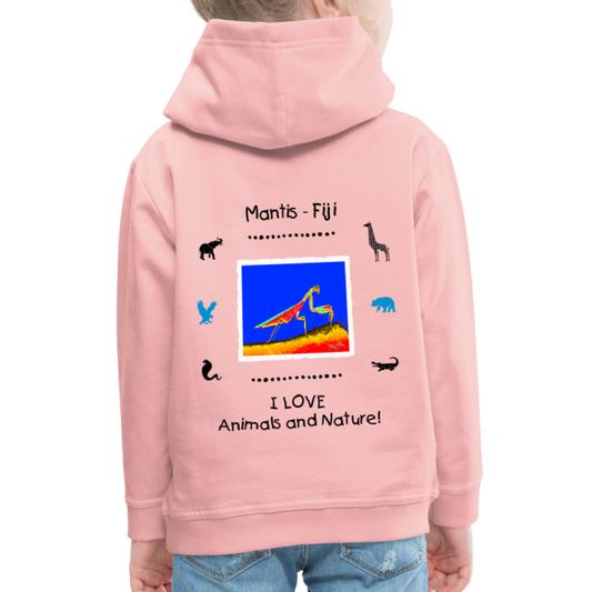 21.09.23 Taijn Torijn "Mantis" KINDER Premium Hoodie PINK - Kristallrosa