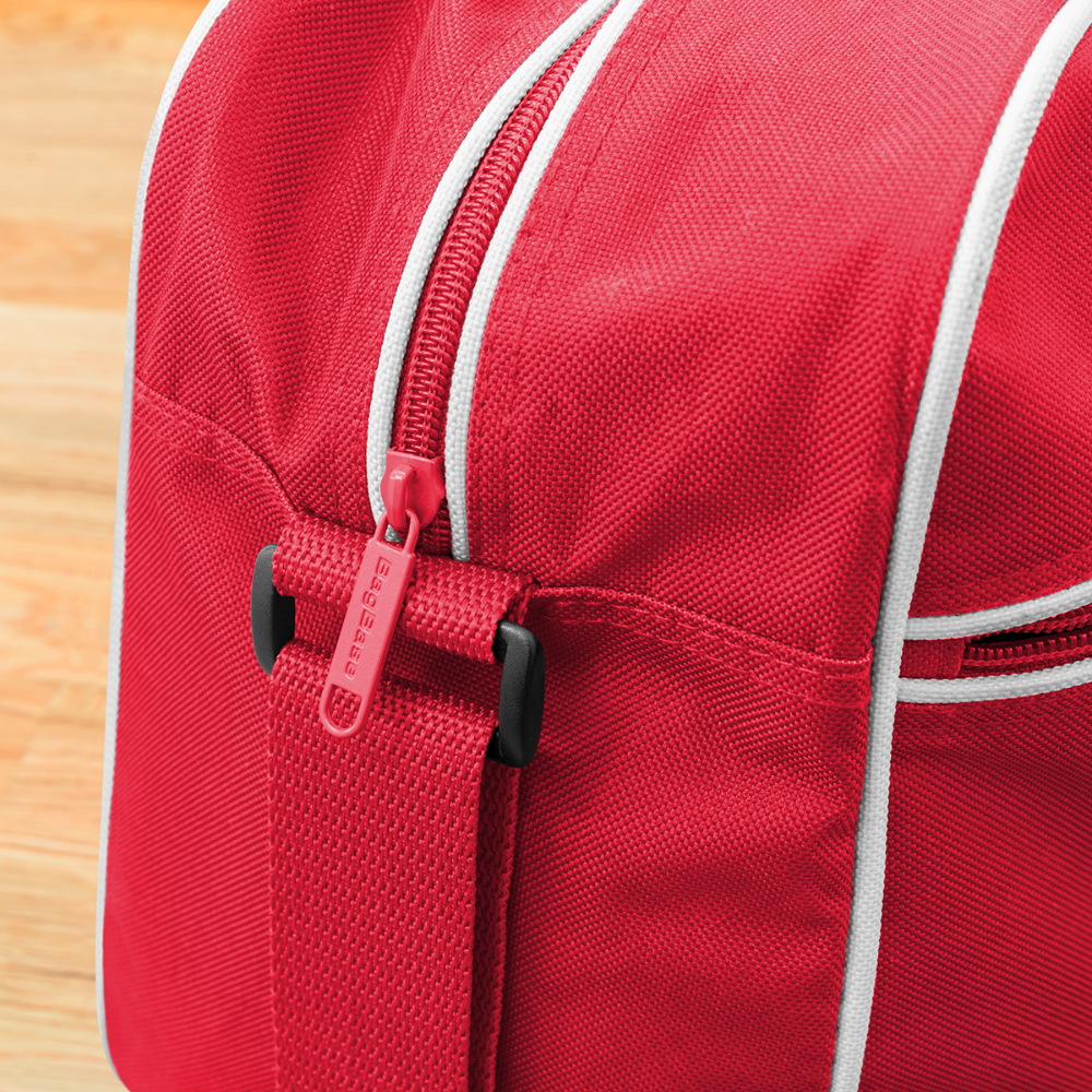 03.11.23 - Taijn Torijn "Diver´s Ok - Bora Bora" - Retro Tasche - Rot/Weiß