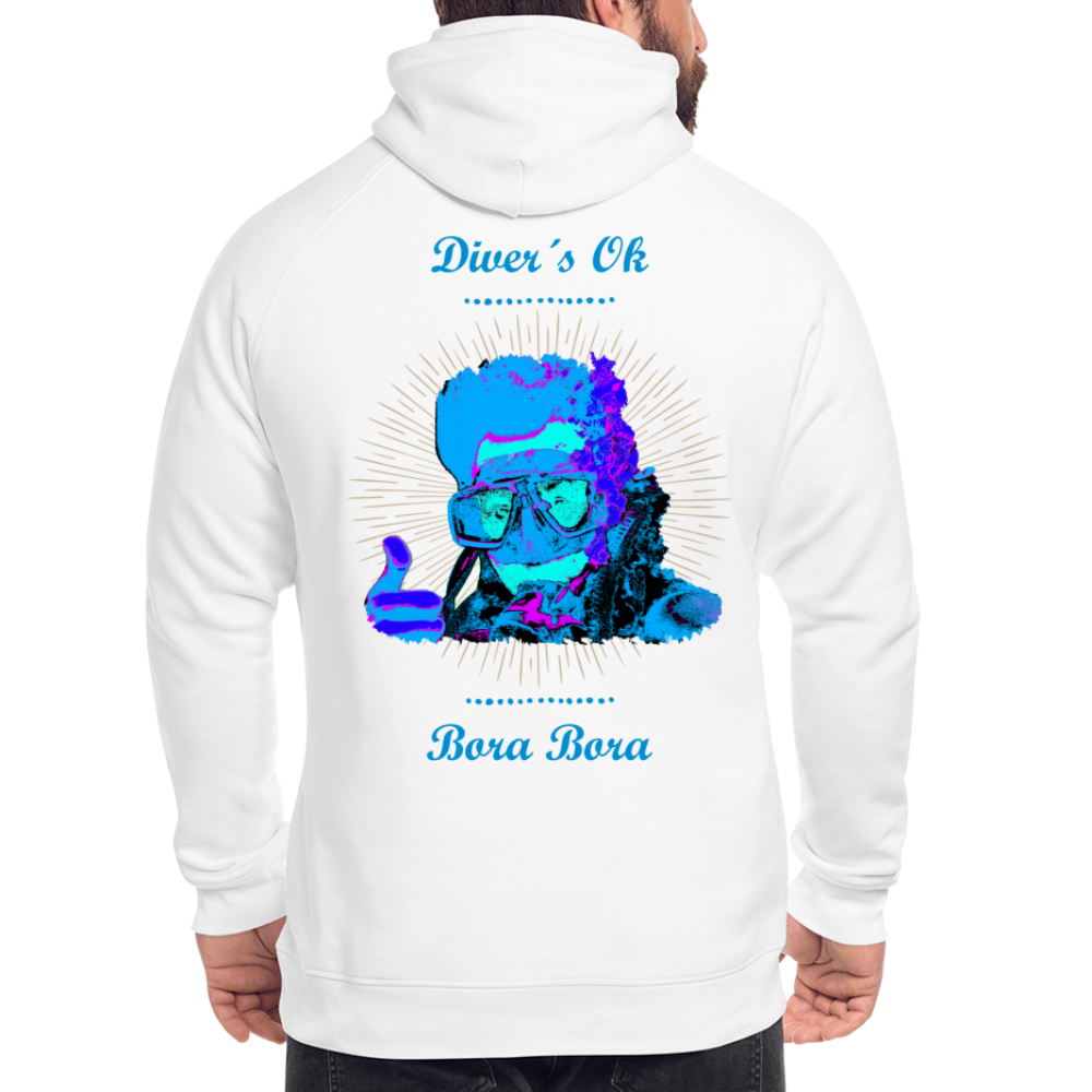 11.05.24 Taijn Toriijn ""Diver´s Ok - Bora Bora" - UNISEX Hoodie White & Black V2 - Weiß