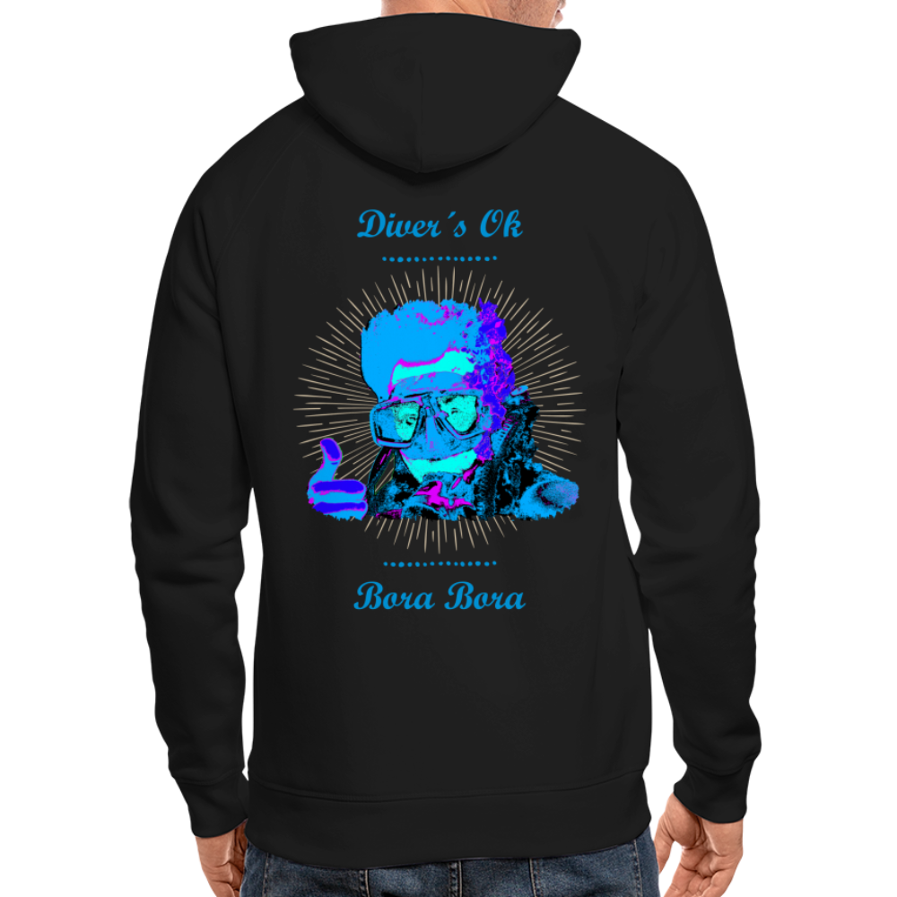 11.05.24 Taijn Toriijn ""Diver´s Ok - Bora Bora" - UNISEX Hoodie White & Black V2 - Schwarz