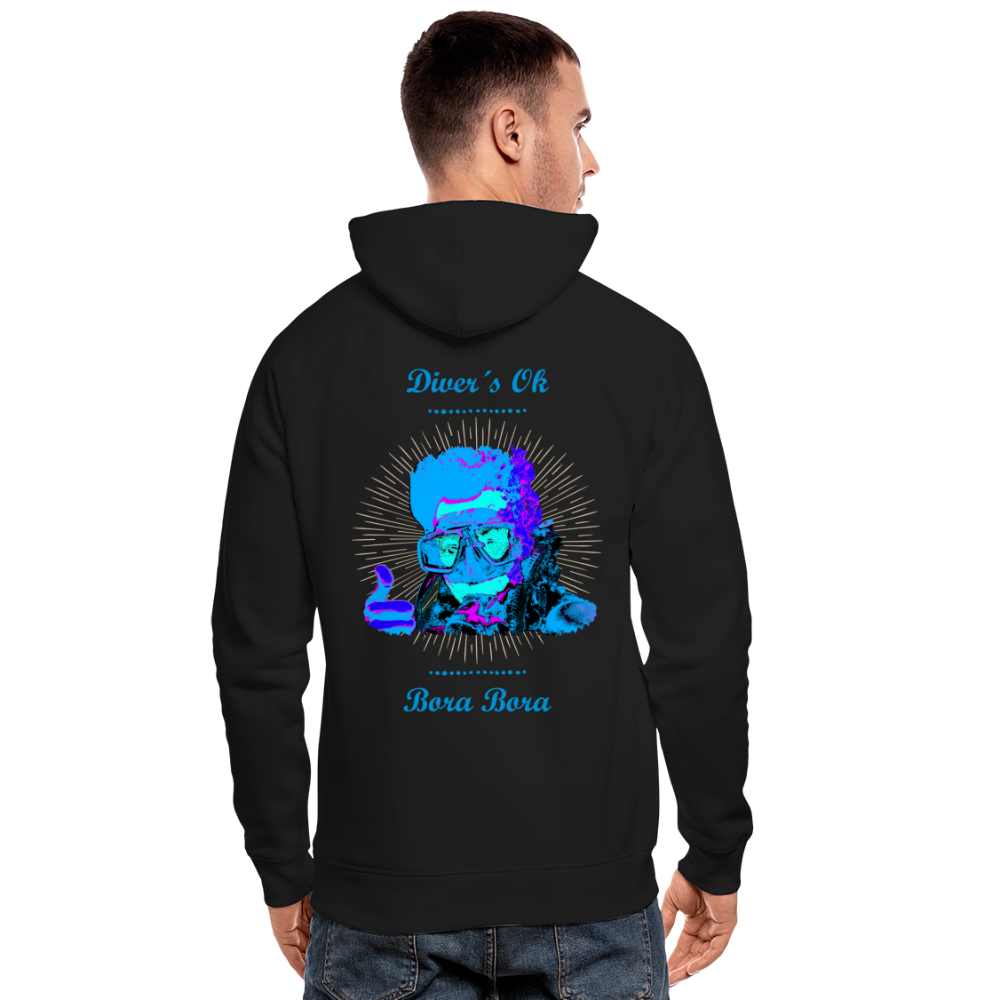 11.05.24 Taijn Toriijn ""Diver´s Ok - Bora Bora" - UNISEX Hoodie White & Black V2 - Schwarz