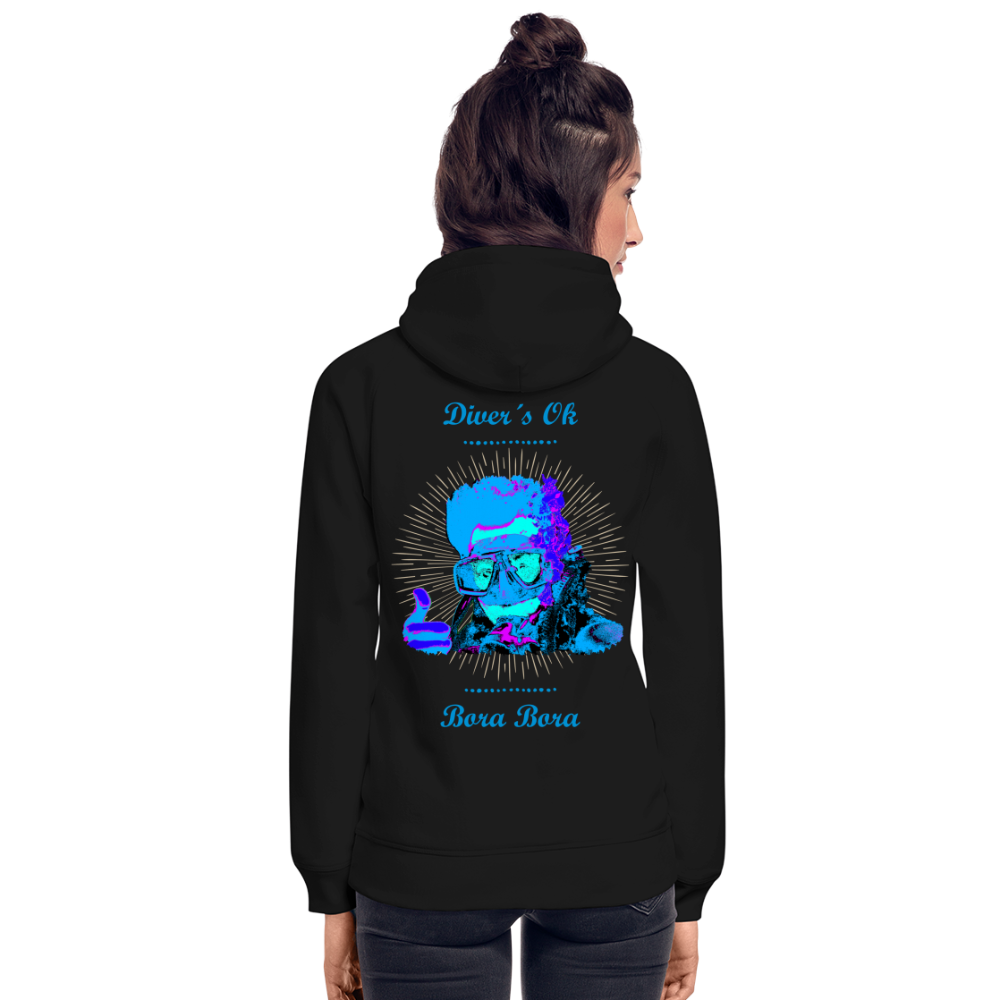 11.05.24 Taijn Toriijn ""Diver´s Ok - Bora Bora" - UNISEX Hoodie White & Black V2 - Schwarz
