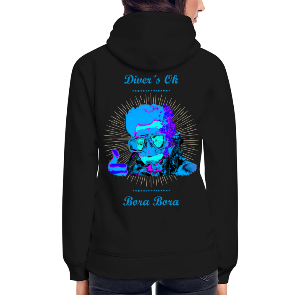 11.05.24 Taijn Toriijn ""Diver´s Ok - Bora Bora" - UNISEX Hoodie White & Black V2 - Schwarz
