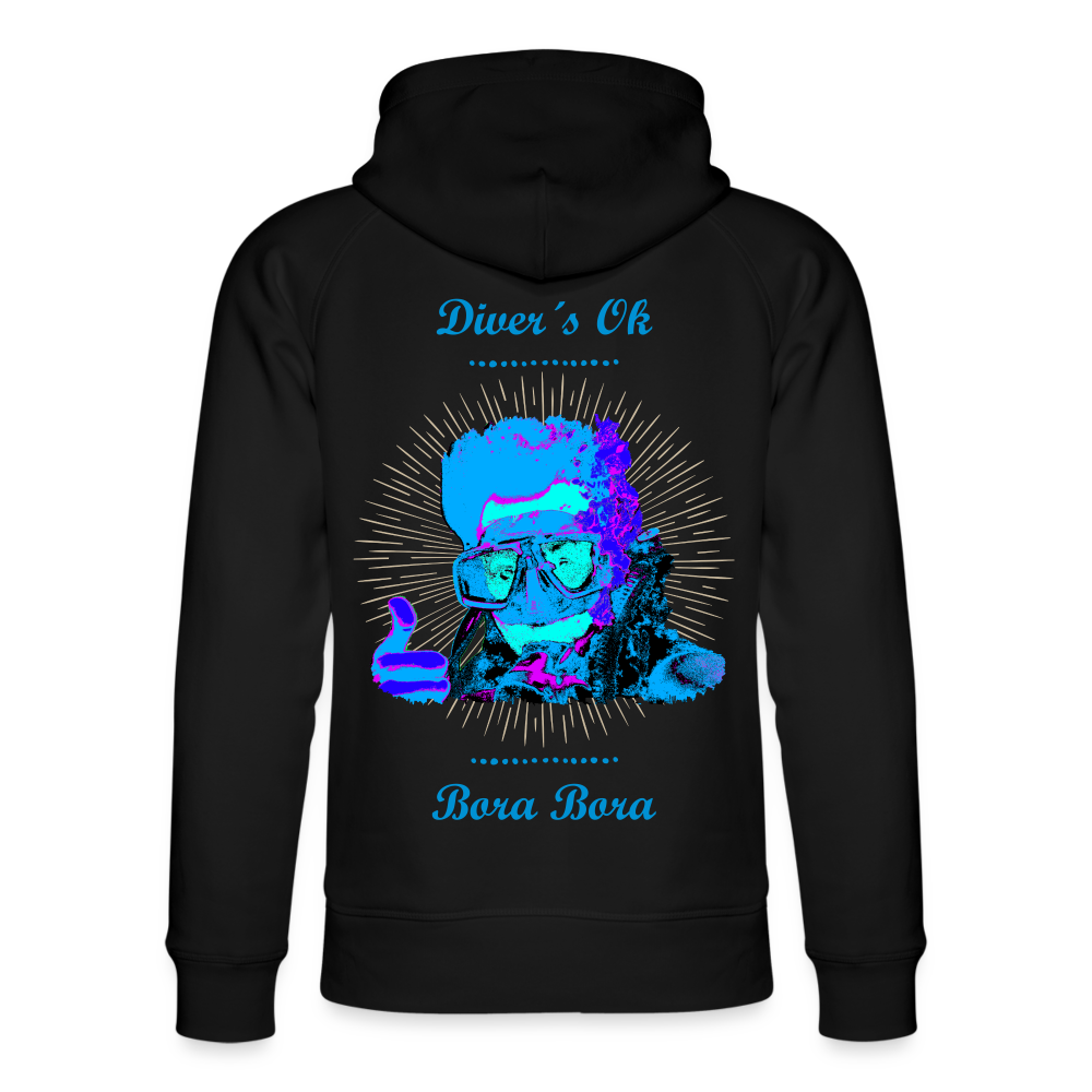 11.05.24 Taijn Toriijn ""Diver´s Ok - Bora Bora" - UNISEX Hoodie White & Black V2 - Schwarz