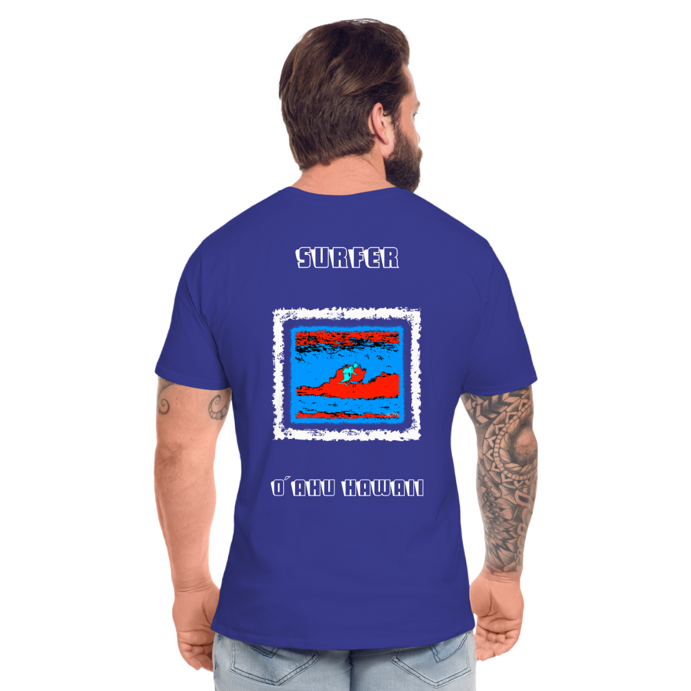 02.07.24 TaijnTorijn - Surfer - O´ahu - Herren Bio T-Shirt - Dunkle Farben - Königsblau