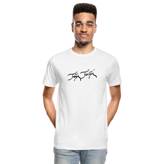 03.07.24 TaijnTorijn - Taijn Torijn Signature" - Herren Bio T-Shirt - Weiß - Weiß