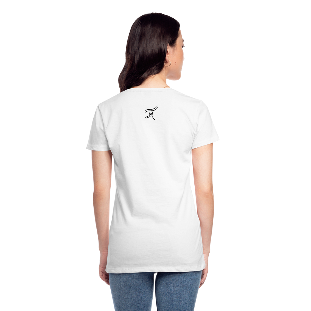 11.09.24 V5 TaijnTorijn - Taijn Torijn Signature" - Damen Bio T-Shirt - Weiß - Weiß