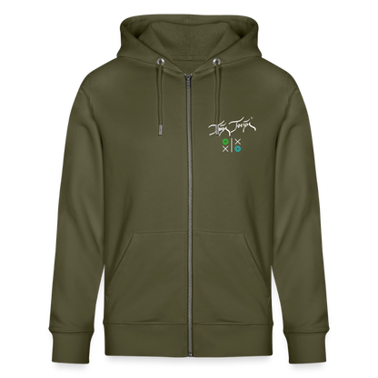 20.03.26 Taijn Torijn "Hugs N Kisses"- StanleyStella-Unisex Bio ZIP Hoodie - Dunkle Farben - Khaki