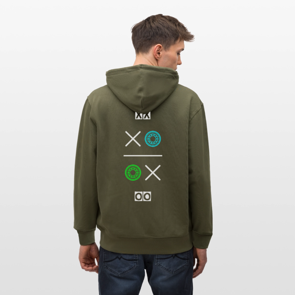 20.03.26 Taijn Torijn "Hugs N Kisses"- StanleyStella-Unisex Bio ZIP Hoodie - Dunkle Farben - Khaki