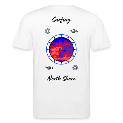 20.03.26 Taijn Toriijn "Surfing North Shore" - StanleyStella-Unisex Bio-T-Shirt - Helle Farben - Weiß