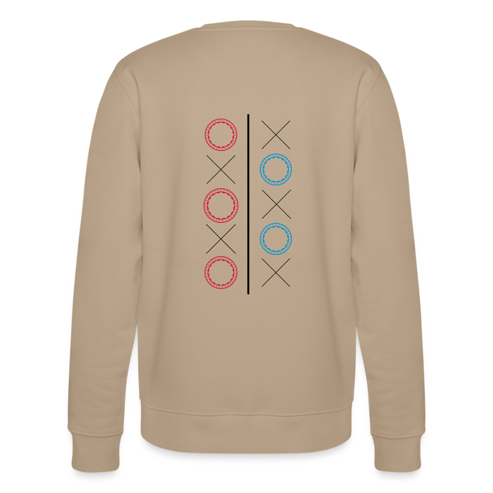 17.10.24 Taijn Toriijn "Circles & X" - Männer Bio-Sweatshirt - Helle Farben - Beige