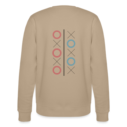 17.10.24 Taijn Toriijn "Circles & X" - Männer Bio-Sweatshirt - Helle Farben - Beige