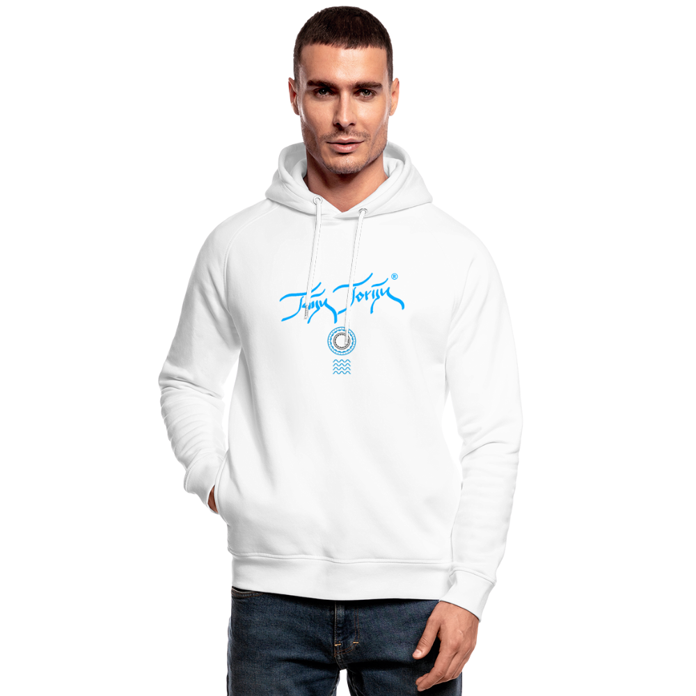 NEUNEUNEU 24.09.24 Taijn Toriijn "Surfing O´ahu" - Unisex Bio-Hoodie - Weiß - Weiß