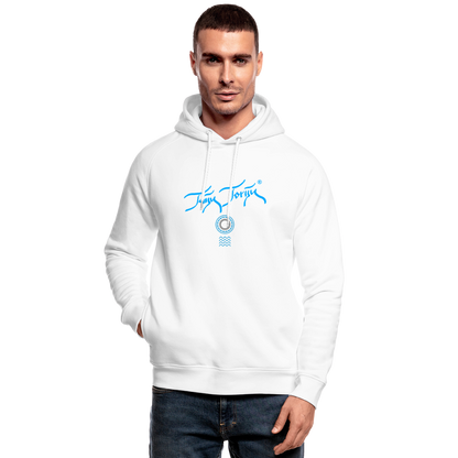 NEUNEUNEU 24.09.24 Taijn Toriijn "Surfing O´ahu" - Unisex Bio-Hoodie - Weiß - Weiß