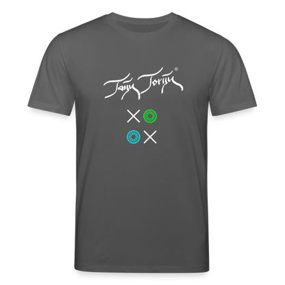 20.03.26 Taijn Torijn "Kisses & Hugs" - Stanley/Stella Unisex Bio Rundhals-T-Shirt - Dunkle Farben - Anthrazit