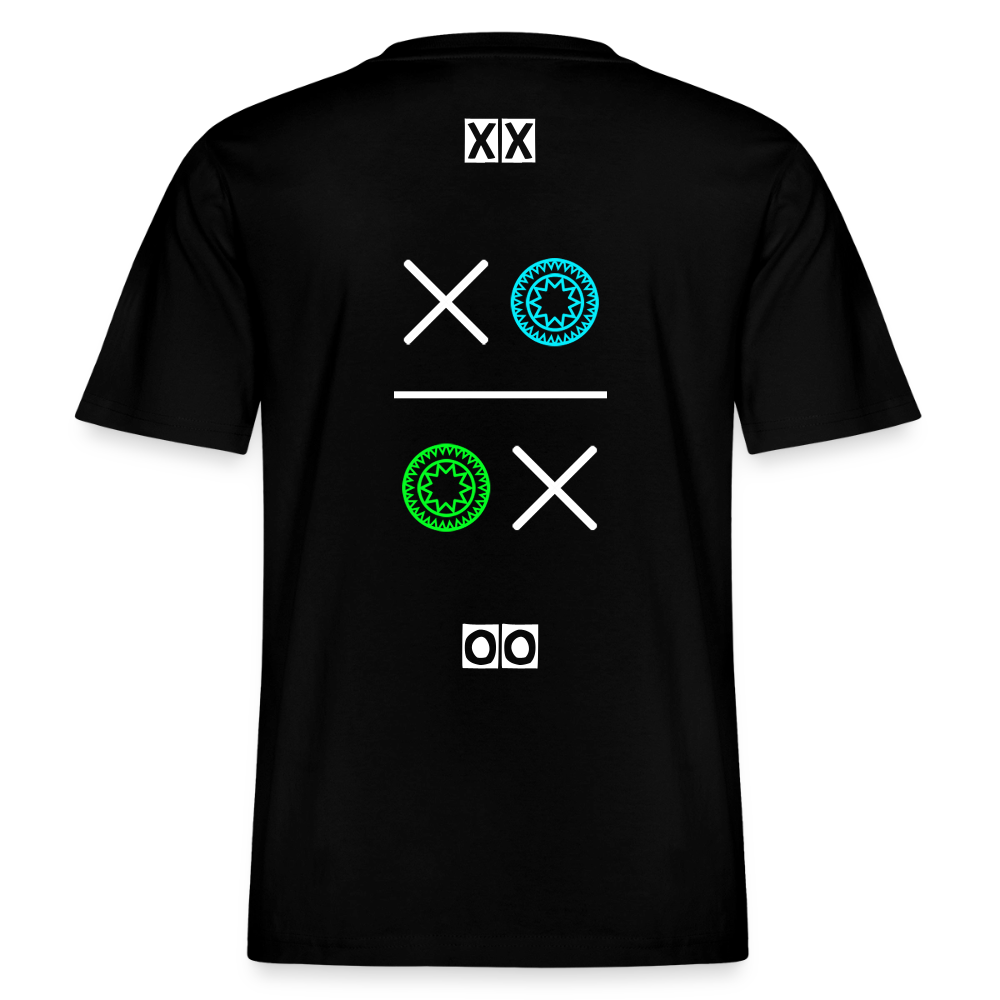 20.03.26 Taijn Torijn "Kisses & Hugs" - Stanley/Stella RELAXED FIT Unisex Bio Rundhals-T-Shirt - Dunkle Farben - Schwarz