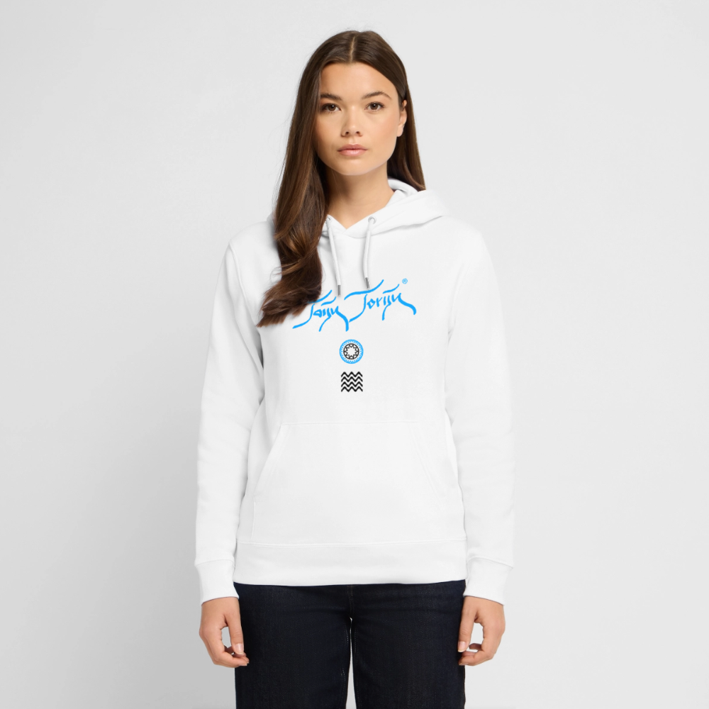 20.03.26 Taijn Toriijn "Surfing North Shore" - StanleyStella-Unisex Bio-Hoodie 2 - Weiß - Weiß