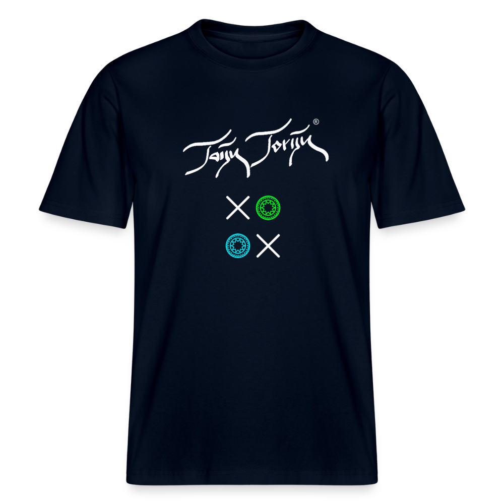 20.03.26 Taijn Torijn "Kisses & Hugs" - Stanley/Stella RELAXED FIT Unisex Bio Rundhals-T-Shirt - Dunkle Farben - Navy