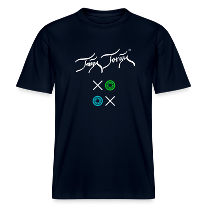 20.03.26 Taijn Torijn "Kisses & Hugs" - Stanley/Stella RELAXED FIT Unisex Bio Rundhals-T-Shirt - Dunkle Farben - Navy