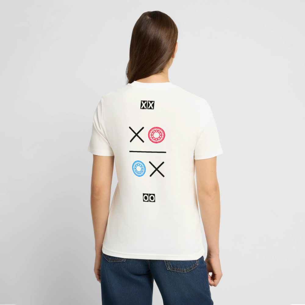 20.03.26 Taijn Torijn "Kisses & Hugs" - Stanley/Stella Unisex Bio-T-Shirt - Helle Farben - Naturweiß 
