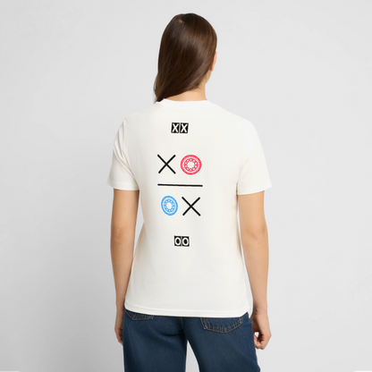 20.03.26 Taijn Torijn "Kisses & Hugs" - Stanley/Stella Unisex Bio-T-Shirt - Helle Farben - Naturweiß 