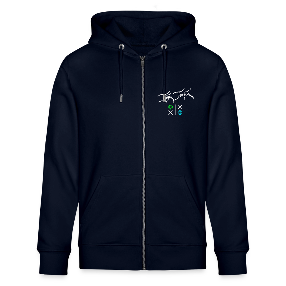 20.03.26 Taijn Torijn "Hugs N Kisses"- StanleyStella-Unisex Bio ZIP Hoodie - Dunkle Farben - Navy
