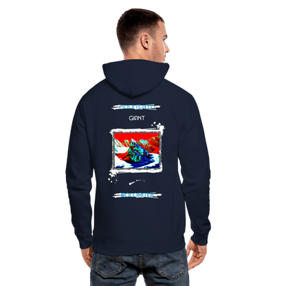 11.09.24 Taijn Toriijn "Mountain Giant Dolomites" - Bio-Hoodie - Dunkle Farben - Navy