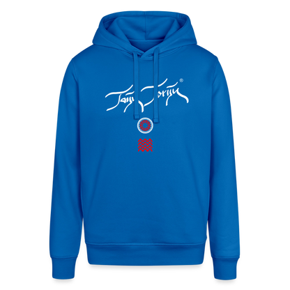 18.03.26 Taijn Toriijn "Surfing North Shore" - StanleyStella-Unisex Bio-Hoodie - Blau - Königsblau
