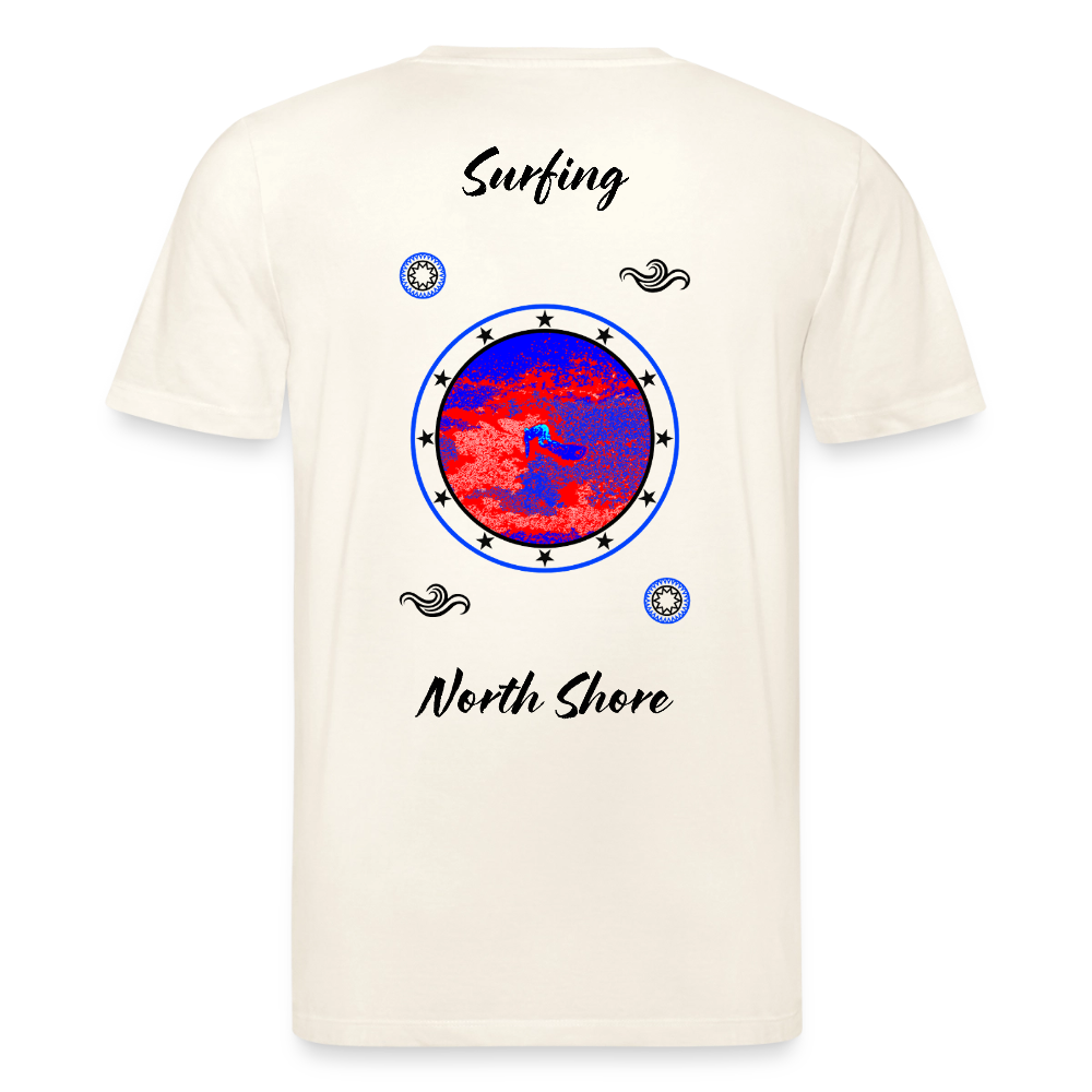 20.03.26 Taijn Toriijn "Surfing North Shore" - StanleyStella-Unisex Bio-T-Shirt - Helle Farben - Naturweiß 