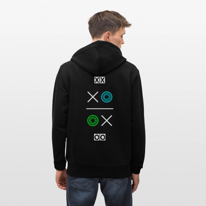20.03.26 Taijn Torijn "Hugs N Kisses"- StanleyStella-Unisex Bio ZIP Hoodie - Dunkle Farben - Schwarz