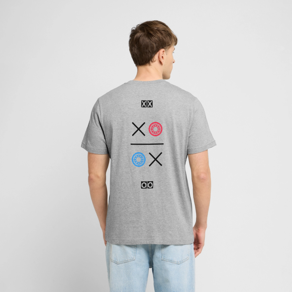 20.03.26 Taijn Torijn "Kisses & Hugs" - Stanley/Stella RELAXED FIT Unisex Bio Rundhals-T-Shirt - Helle Farben - Grau meliert