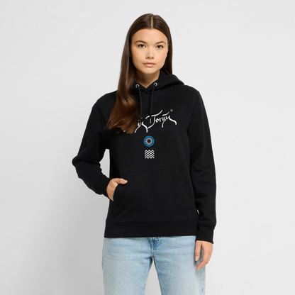 20.03.26 Taijn Toriijn "Surfing North Shore" - StanleyStella-Unisex Bio-Hoodie 2 - Schwarz & Navy - Schwarz
