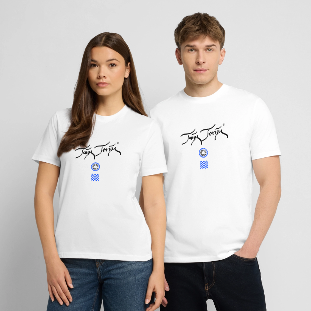 20.03.26 Taijn Toriijn "Surfing North Shore" - StanleyStella-Unisex Bio-T-Shirt - Helle Farben - Weiß